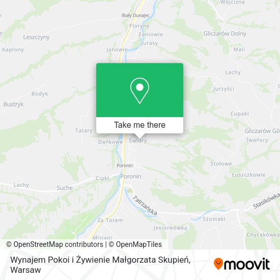 Wynajem Pokoi i Żywienie Małgorzata Skupień map