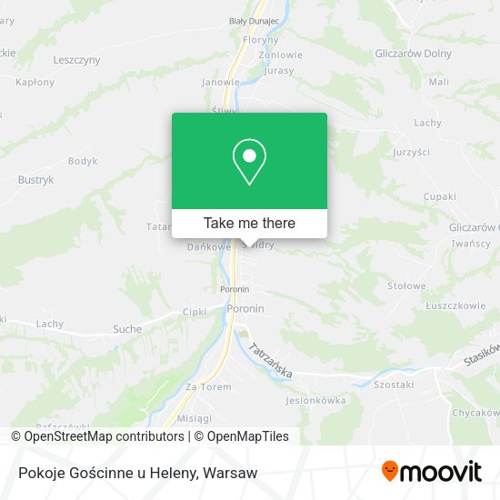 Pokoje Gościnne u Heleny map