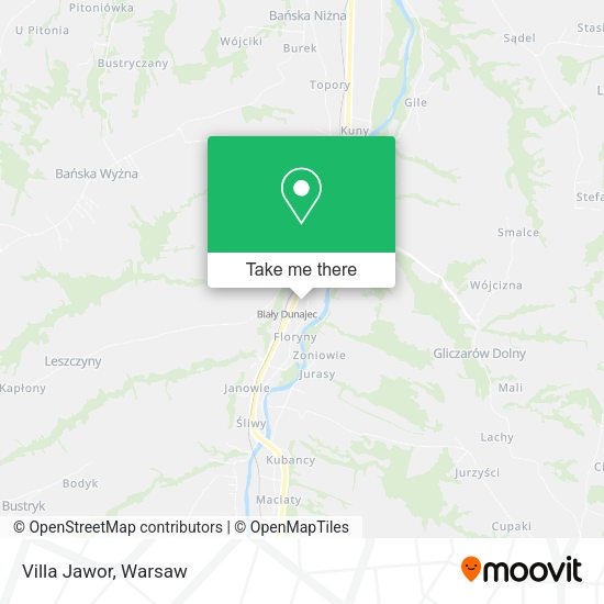 Villa Jawor map