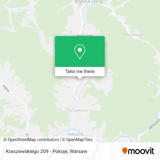 Kraszewskiego 209 - Pokoje map