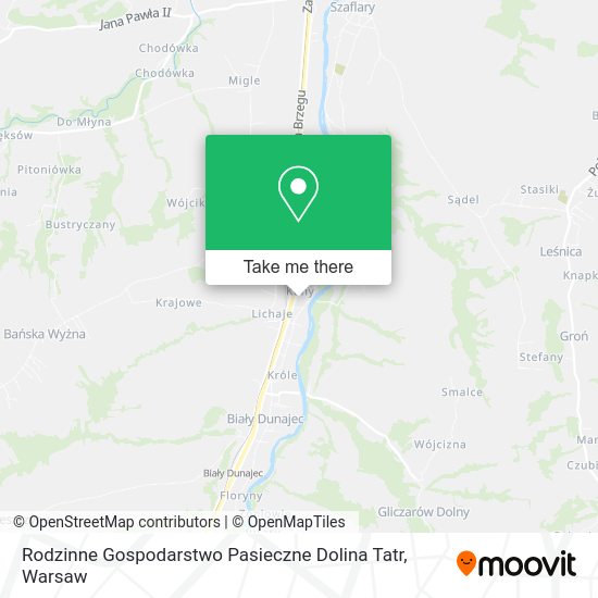 Rodzinne Gospodarstwo Pasieczne Dolina Tatr map