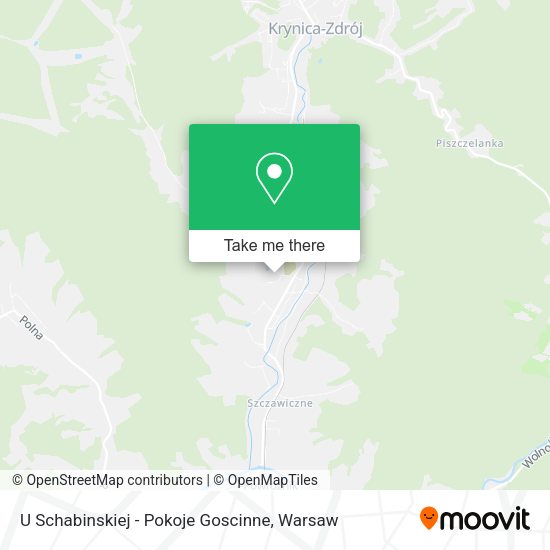 U Schabinskiej - Pokoje Goscinne map