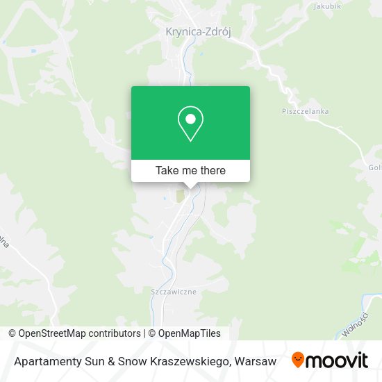 Apartamenty Sun & Snow Kraszewskiego map