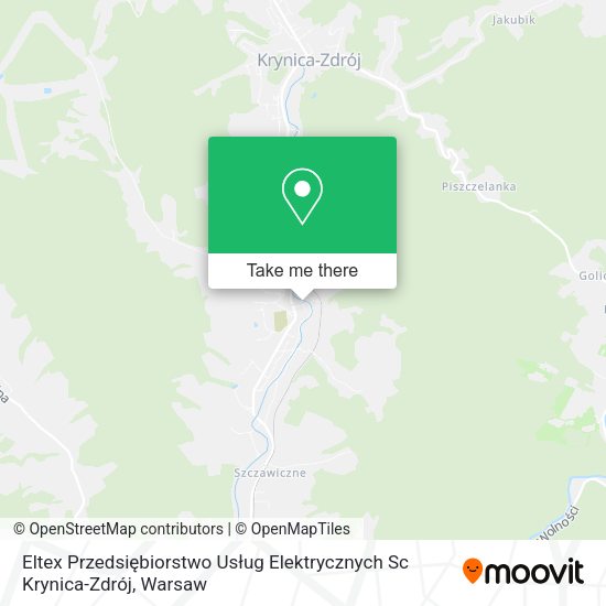 Eltex Przedsiębiorstwo Usług Elektrycznych Sc Krynica-Zdrój map