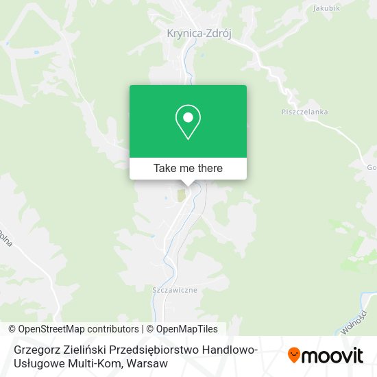 Grzegorz Zieliński Przedsiębiorstwo Handlowo-Usługowe Multi-Kom map