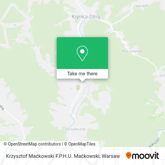 Krzysztof Maćkowski F.P.H.U. Maćkowski map