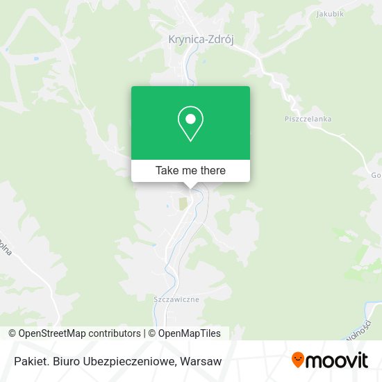 Pakiet. Biuro Ubezpieczeniowe map