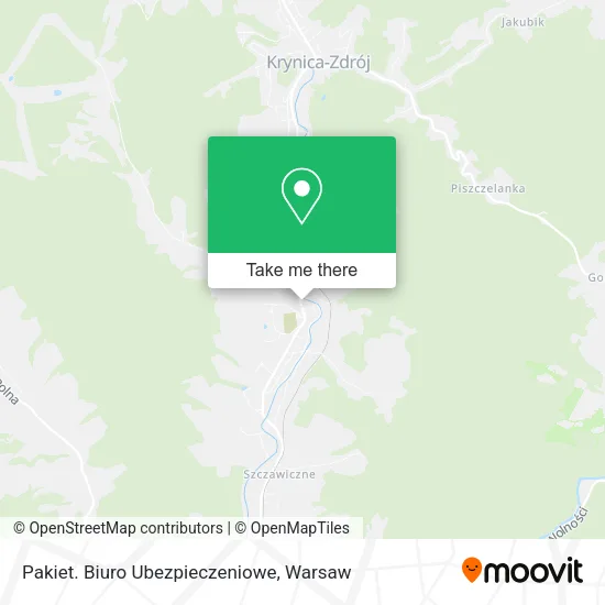 Карта Pakiet. Biuro Ubezpieczeniowe