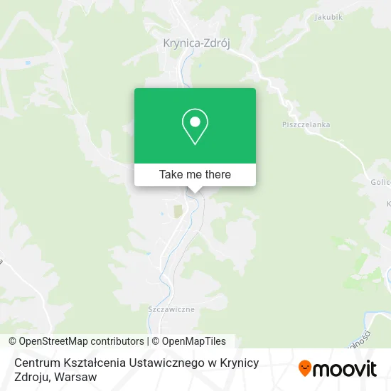 Centrum Kształcenia Ustawicznego w Krynicy Zdroju map
