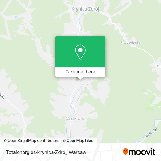 Totalenergies-Krynica-Zdrój map