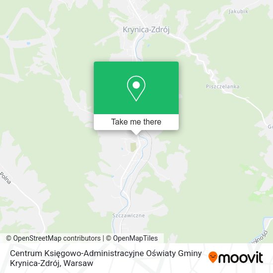 Centrum Księgowo-Administracyjne Oświaty Gminy Krynica-Zdrój map