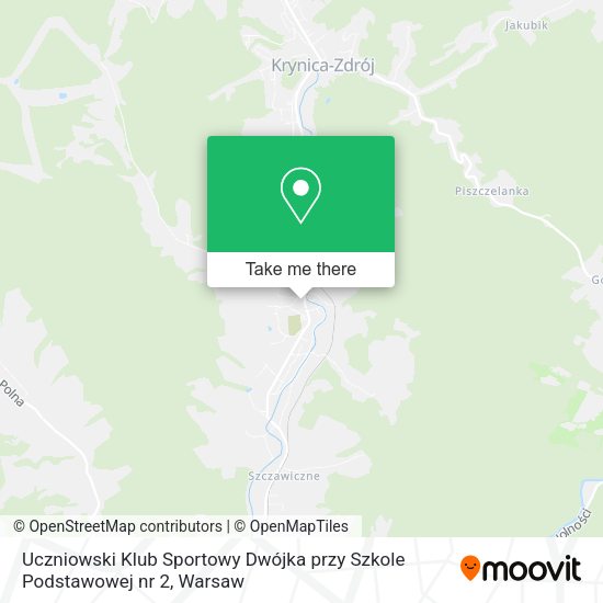 Карта Uczniowski Klub Sportowy Dwójka przy Szkole Podstawowej nr 2