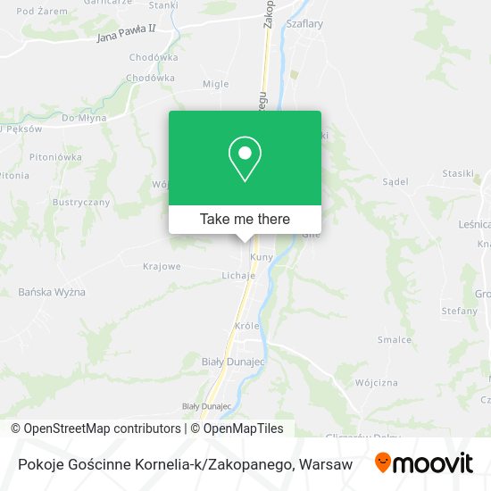 Pokoje Gościnne Kornelia-k / Zakopanego map