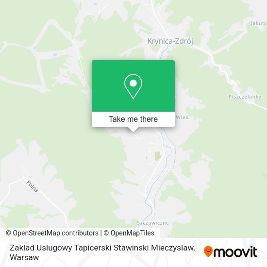 Zaklad Uslugowy Tapicerski Stawinski Mieczyslaw map