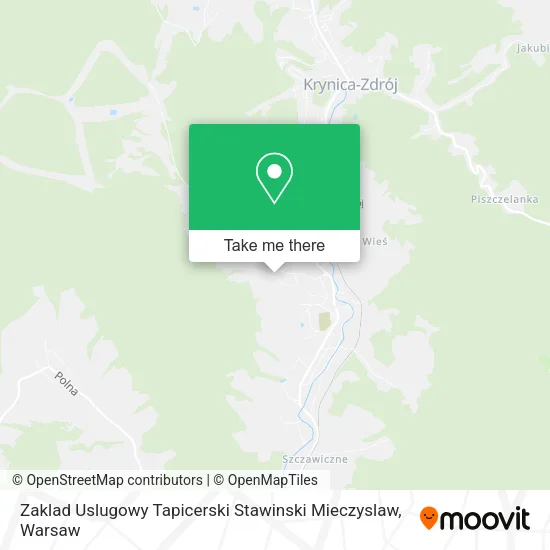 Карта Zaklad Uslugowy Tapicerski Stawinski Mieczyslaw