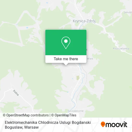 Карта Elektromechanika Chlodnicza Uslugi Bogdanski Boguslaw