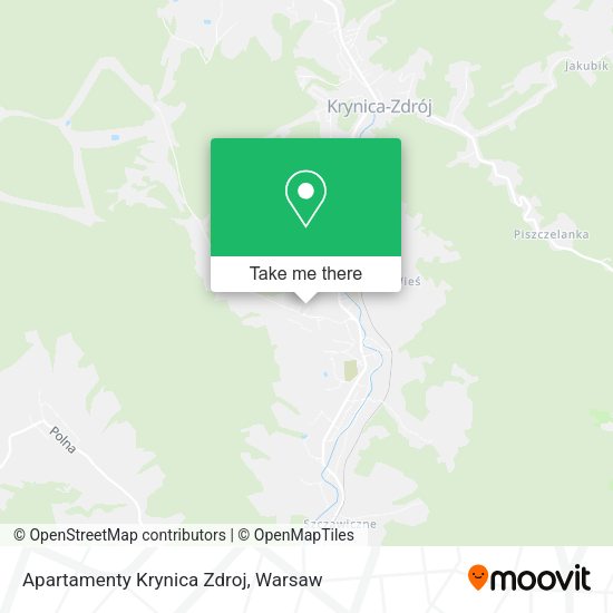 Apartamenty Krynica Zdroj map