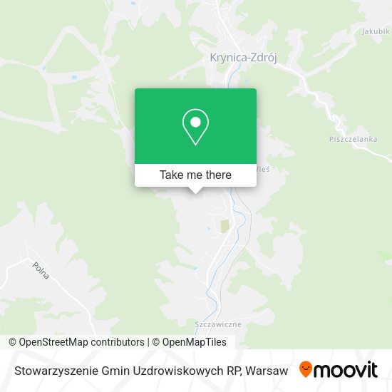 Карта Stowarzyszenie Gmin Uzdrowiskowych RP