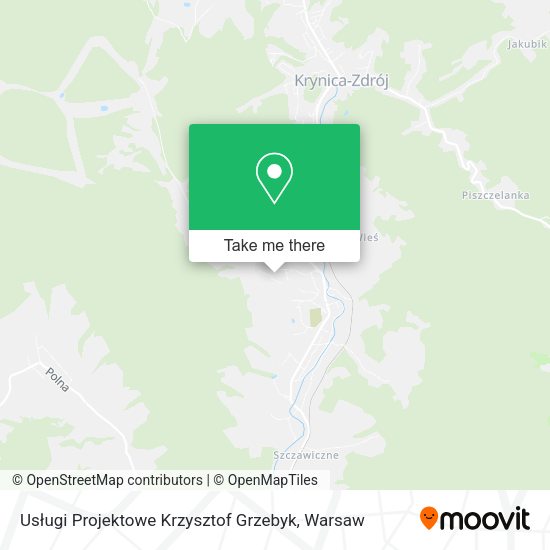 Usługi Projektowe Krzysztof Grzebyk map