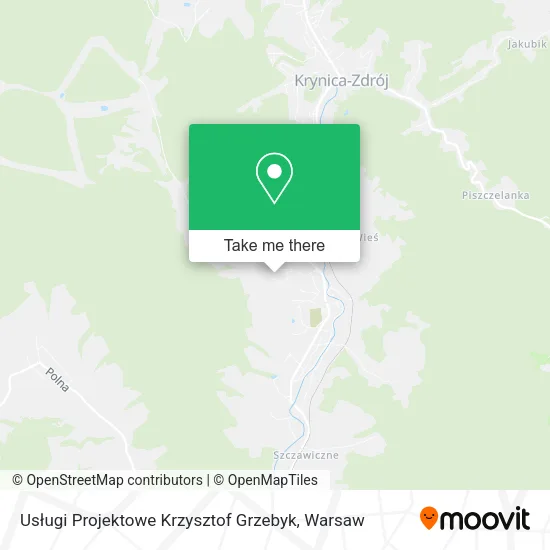 Карта Usługi Projektowe Krzysztof Grzebyk