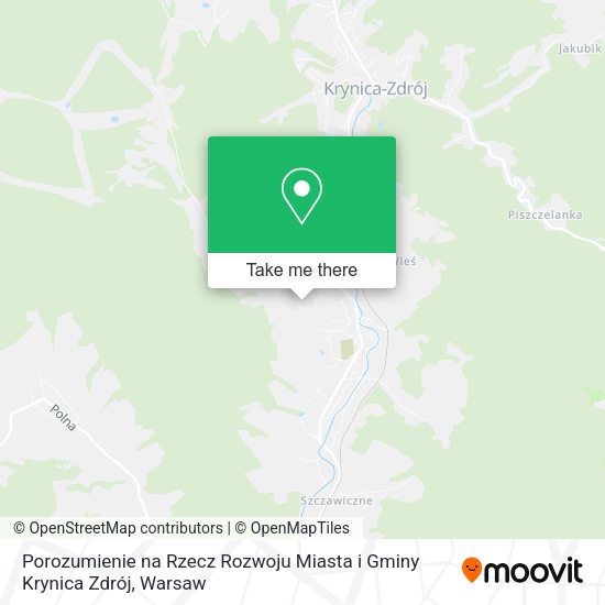 Porozumienie na Rzecz Rozwoju Miasta i Gminy Krynica Zdrój map