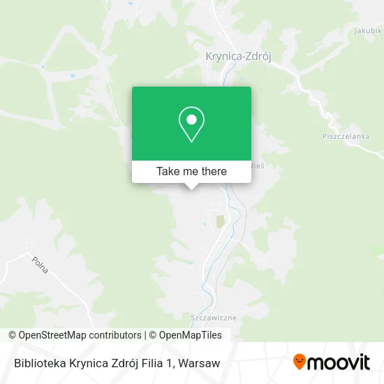 Карта Biblioteka Krynica Zdrój Filia 1