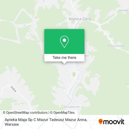 Apteka Maja Sp C Mazur Tadeusz Mazur Anna map