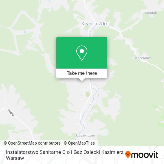 Instalatorstwo Sanitarne C o i Gaz Osiecki Kazimierz map