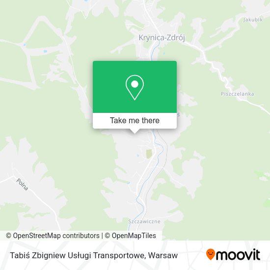 Tabiś Zbigniew Usługi Transportowe map