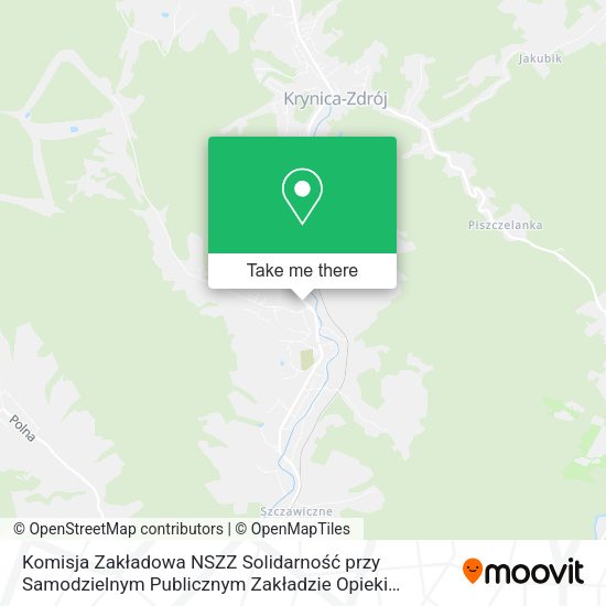 Komisja Zakładowa NSZZ Solidarność przy Samodzielnym Publicznym Zakładzie Opieki Zdrowotnej map