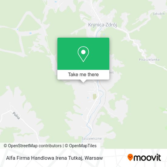 Alfa Firma Handlowa Irena Tutkaj map