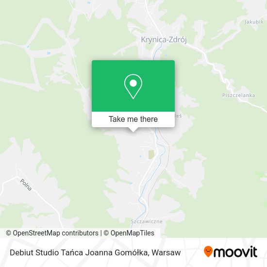 Debiut Studio Tańca Joanna Gomółka map