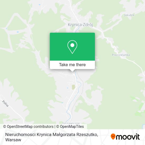 Nieruchomosci Krynica Małgorzata Rzeszutko map