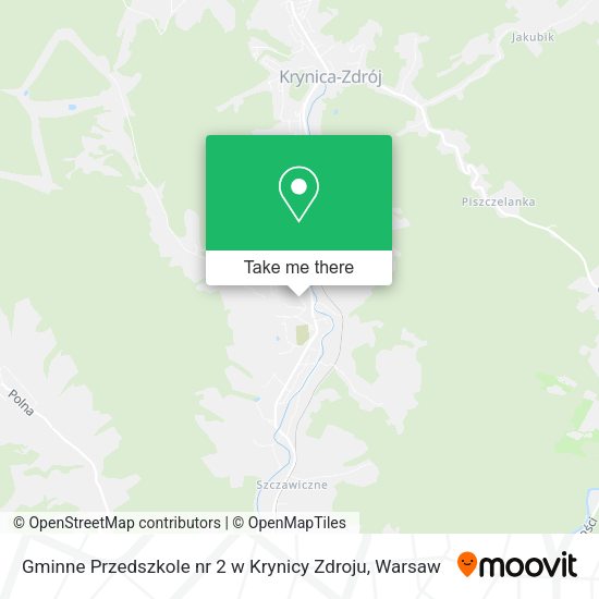 Gminne Przedszkole nr 2 w Krynicy Zdroju map