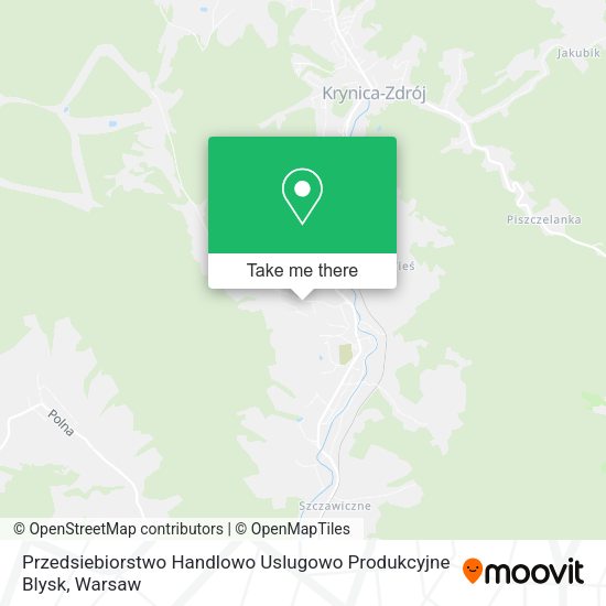 Przedsiebiorstwo Handlowo Uslugowo Produkcyjne Blysk map