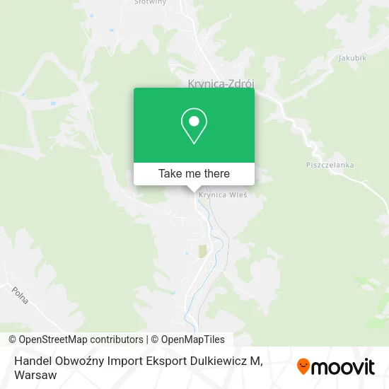 Карта Handel Obwoźny Import Eksport Dulkiewicz M