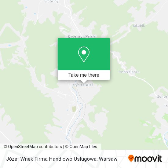 Józef Wnek Firma Handlowo Usługowa map