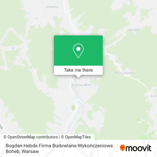 Карта Bogdan Hebda Firma Budowlano-Wykończeniowa Boheb