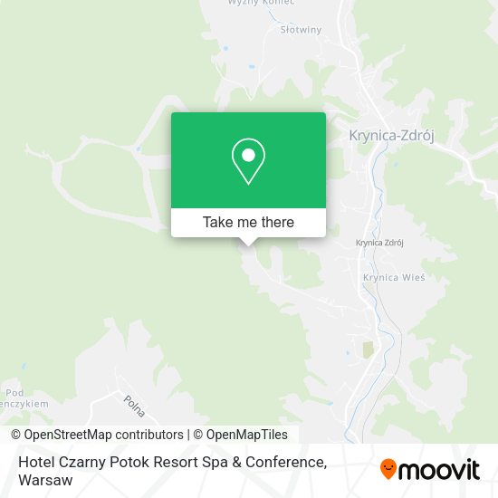 Hotel Czarny Potok Resort Spa & Conference map