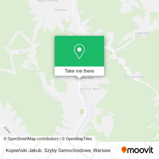 Kopieński Jakub. Szyby Samochodowe map