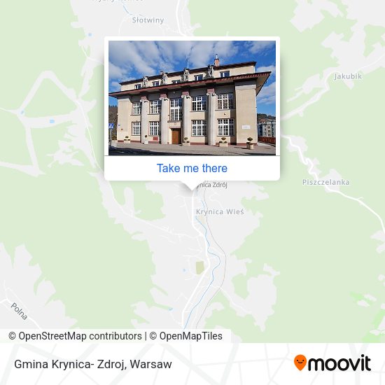 Gmina Krynica- Zdroj map