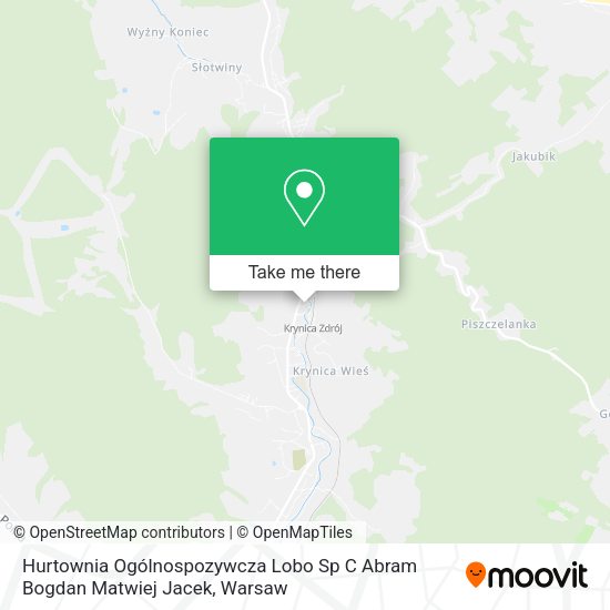 Hurtownia Ogólnospozywcza Lobo Sp C Abram Bogdan Matwiej Jacek map