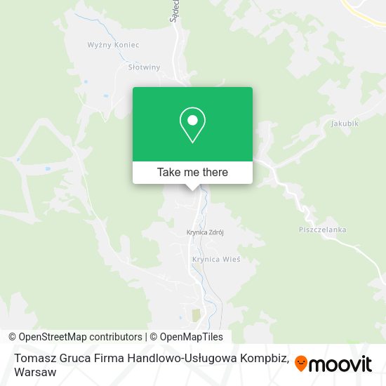 Tomasz Gruca Firma Handlowo-Usługowa Kompbiz map