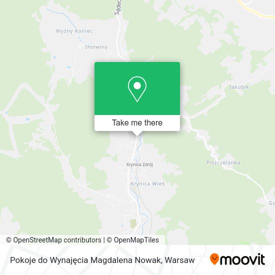 Pokoje do Wynajęcia Magdalena Nowak map