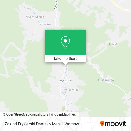 Zaklad Fryzjerski Damsko Meski map