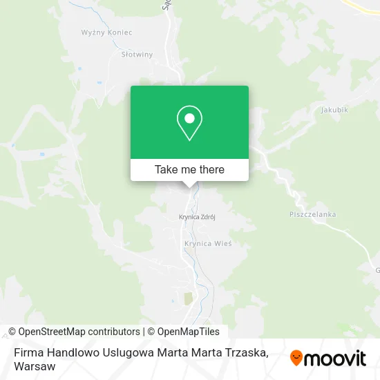 Карта Firma Handlowo Uslugowa Marta Marta Trzaska
