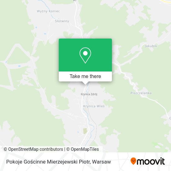 Pokoje Gościnne Mierzejewski Piotr map