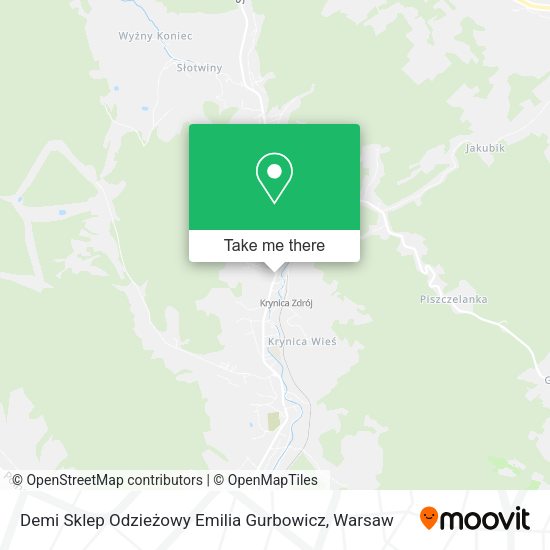 Demi Sklep Odzieżowy Emilia Gurbowicz map