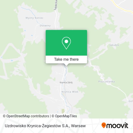 Карта Uzdrowisko Krynica-Żegiestów S.A.