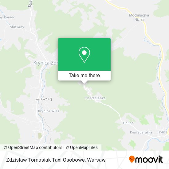 Zdzisław Tomasiak Taxi Osobowe map